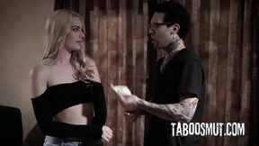 Petite Blonde Teen Has Sex With Her Pervy Neighbor