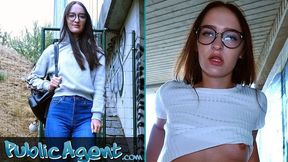 Public Agent Hot Czech body fucked under public bridge after sucking cock