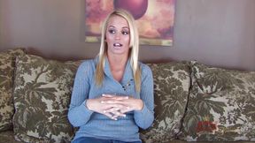 Emily Austin tells us about herself as she gets naked