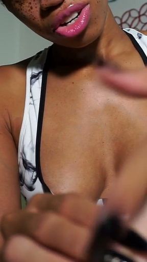 Long Black Pointy Nails Tease & JOI- Goddess Rosie Reed Teases with Long Black Nails- 1080p HD