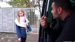 Sexy Blonde Connie Loves Giving Head Before Van Sex Adventure