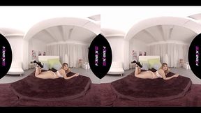 PORNBCN VR Oculus rift  La joven uruguaya Pamela Silva se masturba y le habla a la c&aacute_mara en un show privado para ti. Siente a esta latina mas cerca y real que nunca en realidad virtual. pussy, orgasm, big tits, boobs, solo, orgasms, voyeur