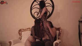 Melody gives me a hot blowjob while I lick Violet'_s pussy and asshole