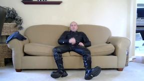 Leather skin jerk off