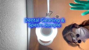 5 min POV Hygienist gives a dental cleaning and notifies you they have a new protocol to collect a sperm sample! For science!🧤🍆💦🪥🦷