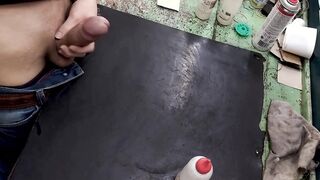 This is my WORKBENCH and I determined to FAP and JIZM ON IT!