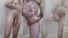 otra vez en la ducha,buenas corrida