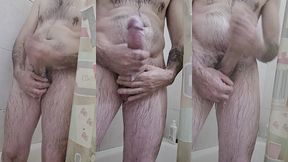 otra vez en la ducha,buenas corrida