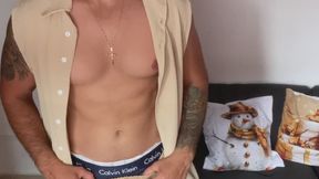 Strip tease, wet, messy and cum