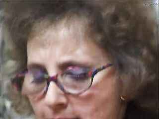 Spex gilf wearing nylons gets her unshaved snatch banged