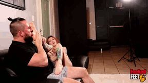 Licking Scarlett Storm's Feet While She Plays with my Cock! ( MP4 720p HD )