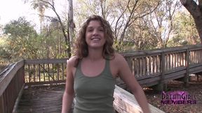 Smoking Hot Corey Flashes It All in a Park