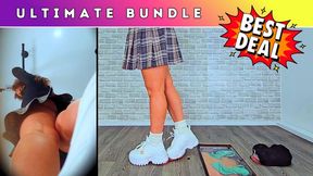 Busting Your Face & The Cum From Your Balls Under My Buffalo Trainers (238) - Ultimate Bundle 1 - Cock Trample Trampling CBT Femdom Sneaker Crush - HUGE Discount!!!