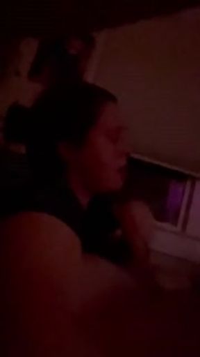 Every time our parents leave stepsis Deepthroats my cock while watching tv!! Pawg redhead facefuck