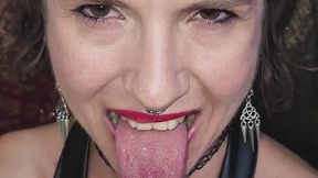 Long Tongue Fetish Crush Humiliation