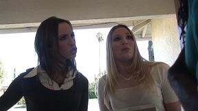 aurora snow and amber rayne suck a huge black cock