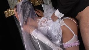 Tanya doesn'_t even have time to take her panties off, as she pulls them to the side so she...