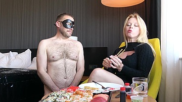 FULL CLIP: Feeding the slave!