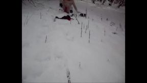 TINA MAKES SNOW ANGELS