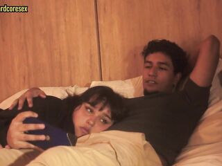 I was watching Netflix with my stepsister and that babe lay down on my lap so I could put my dick in her throat.