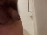 A handsome Japanese pees with a penis foreskin