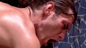 3-way Fuck in the Shower with Lots of Anal