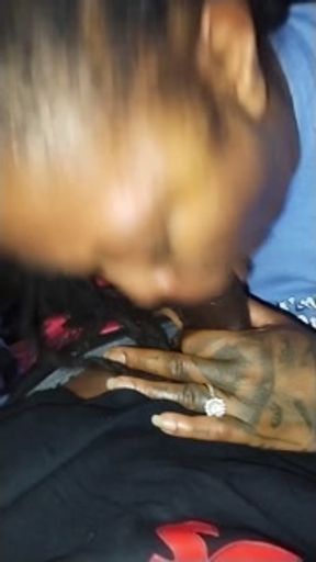 Sucking His Big black Dick Always have me wet when 💦💦💦