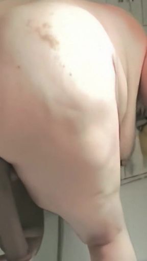 Key moment from "65 Year Old Granny Is Ratty And Makes It Herself With The Dildo - Retro"