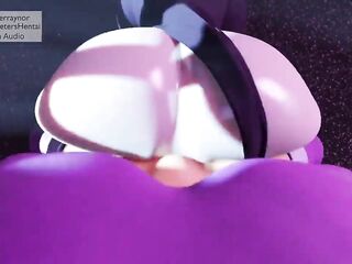 Raven gets cumflated by shemale hentai starfire