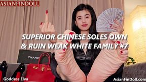 Chinese Supremacy History Lesson - White Family Crushed & Owned Under Superior Asian Feet - Chinese Goddess Crushes Weak White Family Under Superior Asian Feet - History Lesson & Total Supremacy- Asian Goddess DESTROYS Weak White Family