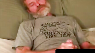 Beard-Man's Hot Load - Huge Facial & Close Up POV