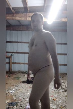 Sissy cd wants bbc in the garage