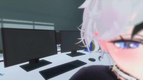 Pov horny femboy stuffed with that big dick gets choked and gushed raw
