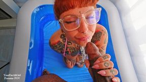 BBC Pissy Blowjob Pool Overflow