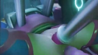 D.Va Using The Masturbation Machine