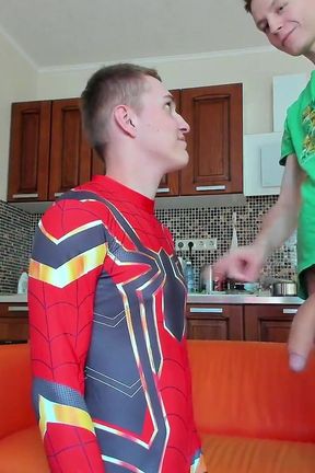 I Never Thought My Cock Would Be Sucked by a Superhero!