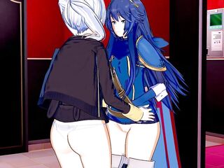 Fire Emblem - Lucina X Robin Scissoring (3D Comics)