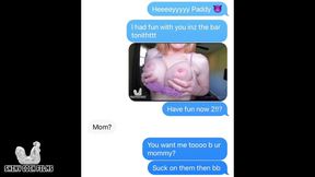 Naughty texting with stepmom