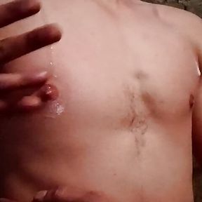 Very beautiful smart nipples boy leaked in tunnel