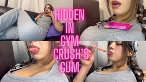 Hidden in my gym crush's gum unaware latina giantess