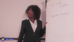 German Naomi Is A 51 Year Old Black Milf Boss Who Gets Fucked At The Office By Her Employee