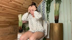 Night desperation in toilet