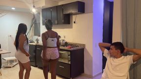 While my girlfriend's cuckold rests I fulfill the fantasy of having hard sex with her best friend