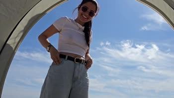 Emily Cooper's Beachside Seduction: Stepsister's Public Creampie