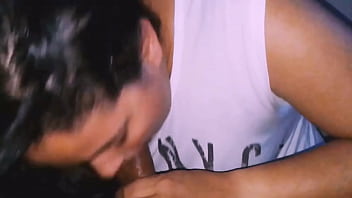 Brunette sucking and swallowing her boyfriend&#039_s fucking