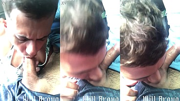 Paguei a corrida do Uber com um boquete gostoso