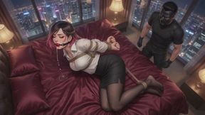 Bondage Stories #149B: Secretary's Silken Surrender (Animated)