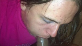 Interracial first-time: adorable white girl gags on big black cock