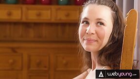 Sexy Teens 18+ Haley Reed And Liz Jordan Eat Each Others Pussy Under The Kitchen Table