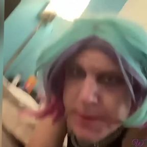 Hotel Hookup with My Sissy CD Neighbor